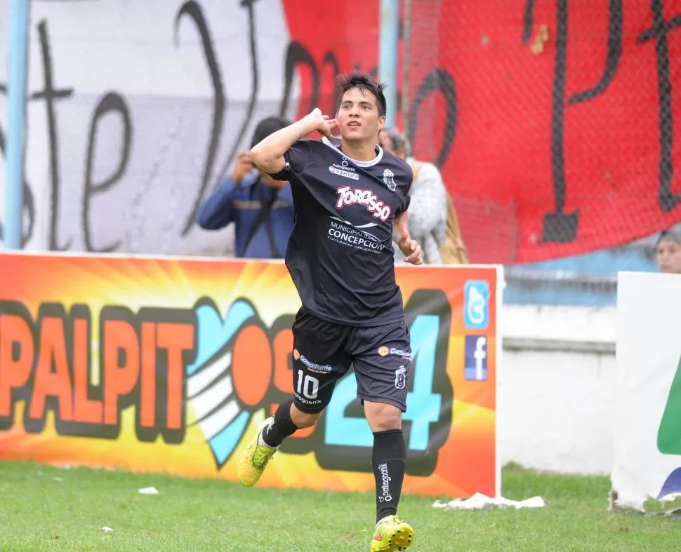 RACHA POSITIVA. “Nico” Roldán es la principal cuota de gol de Concepción FC.  la gaceta / foto de héctor peralta (archivo)
