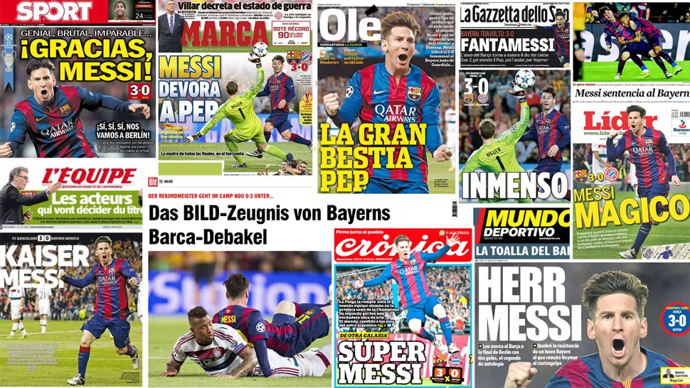 Los diarios del mundo enloquecieron ante la divinidad de Messi