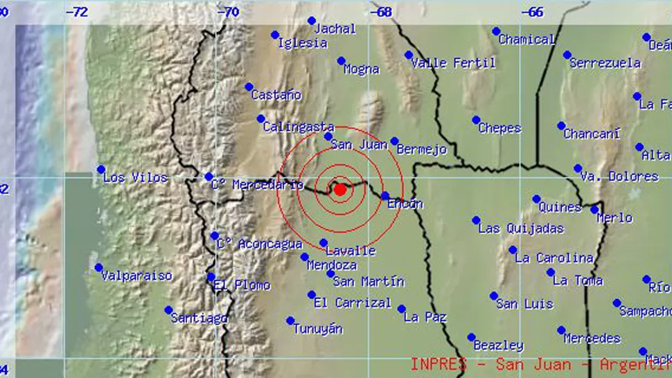 Un fuerte temblor sacudió a Mendoza y a San Juan