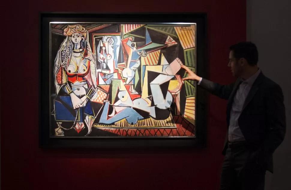 “LAS MUJERES DE ARGEL”. El lienzo fue pintado por Picasso en 1955 y se vendió ahora por U$S 179 millones. fotos de reuters