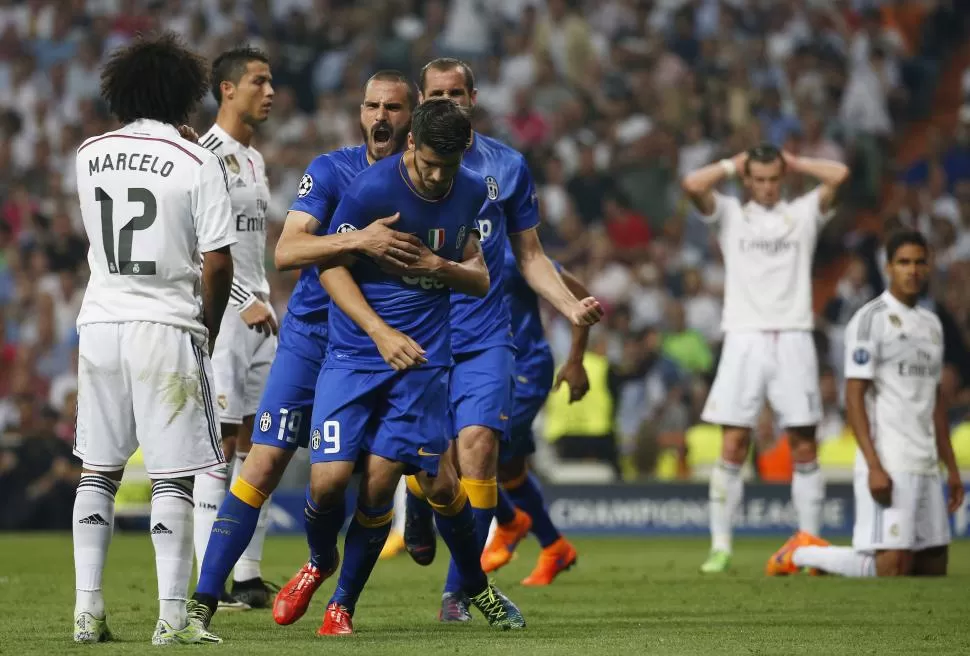 EL RESPETO ESTÁ PRIMERO. El delantero Álvaro Morata no celebró ninguno de los dos goles que le marcó a Real Madrid. reuters