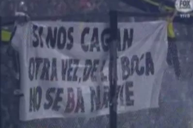Copa Libertadores: antes del ataque a River, la hinchada de Boca lució un violento trapo