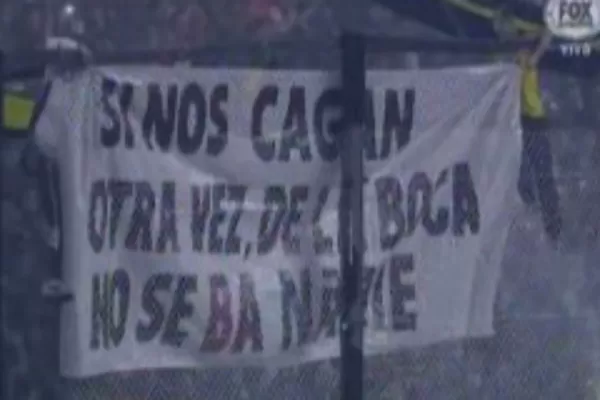 Copa Libertadores: antes del ataque a River, la hinchada de Boca lució un violento trapo