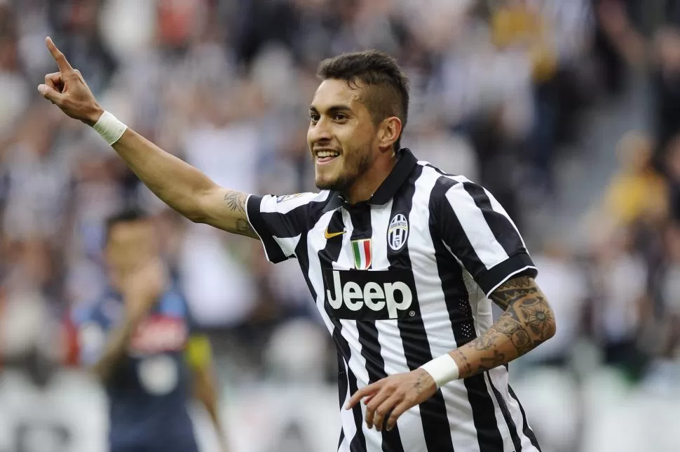 FESTEJO. El tucumano Roberto Pereyra abrió el marcador para Juventus. reuters