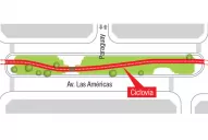 En Las Américas construyen la primera ciclovía de la Capital