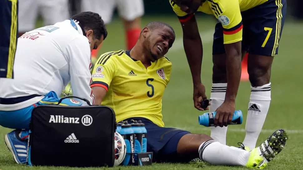 AFUERA. Valencia será una de las tres grandes bajas de Colombia por una rotura de ligamentos. (EFE)