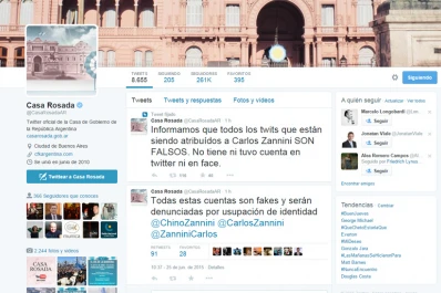 El Gobierno denunciará perfiles falsos de Zannini en Twitter