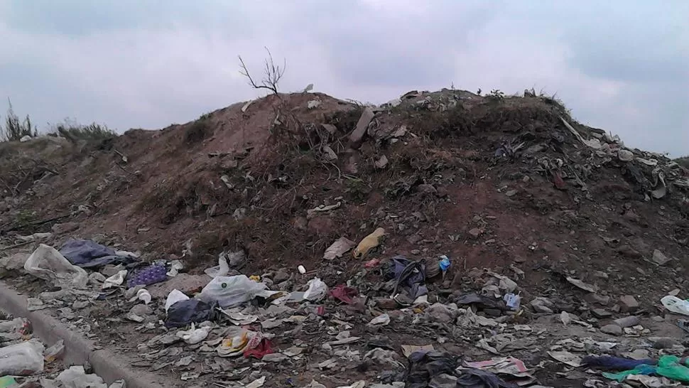 En la avenida Las Américas se levanta un enorme basural