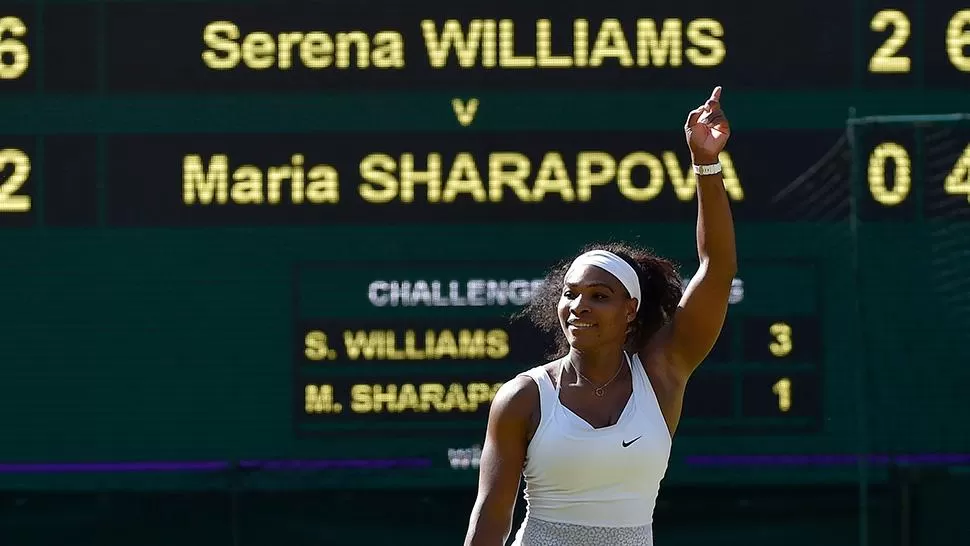 CON AUTORIDAD. Serena ratificó su supemacía sobre Sharapova, contra quien no pierde desde 2004.
FOTO DE REUTERS