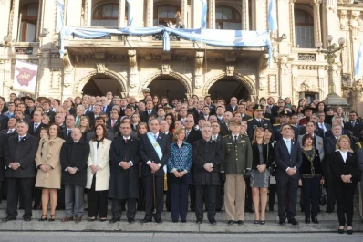 Muy cerca de la familia y de los candidatos