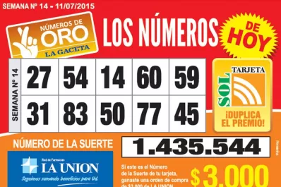 Los Números de Oro de LA GACETA