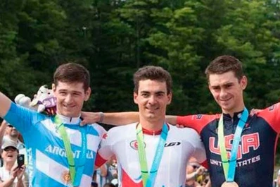 Catriel Soto ganó la medalla de plata en mountain bike
