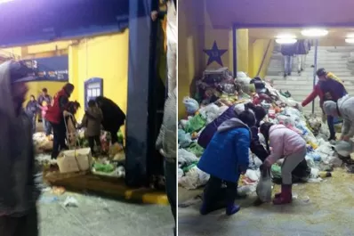 Roban y destrozan alimento donado en la vuelta de Tevez a La Bombonera