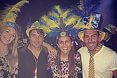 El Tucu Palacios y Tevez siguen de festejos en Boca