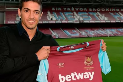 Lanzini fue presentado oficialmente por West Ham