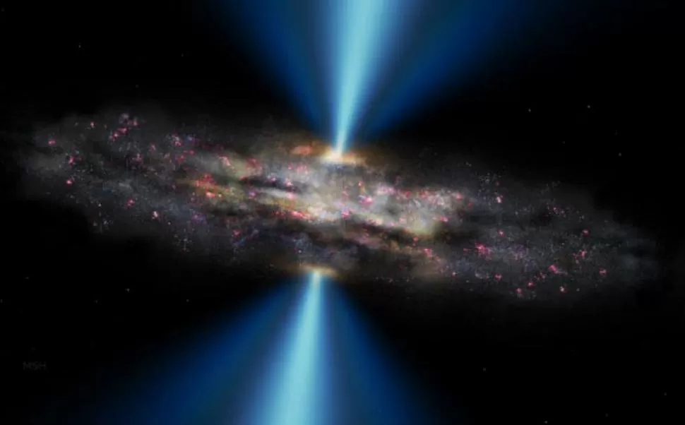Hallan un agujero negro capaz de absorber una galaxia