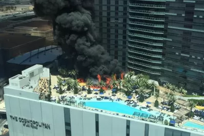 Al menos dos heridos en un incendio en un hotel de Las Vegas
