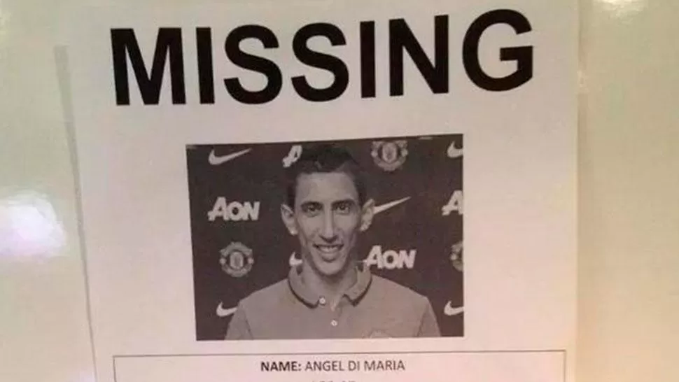 Buscado: los hinchas de Manchester se burlan de Di María