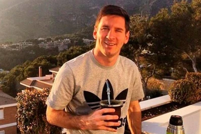 Messi y una costumbre que no pierde: tomar mate