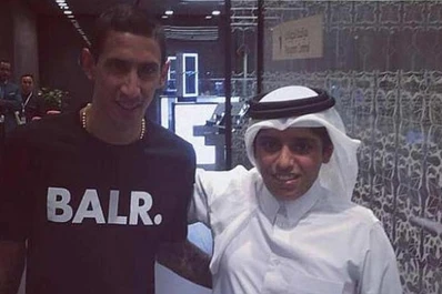 Di María llegó a Doha para sellar su pase a PSG