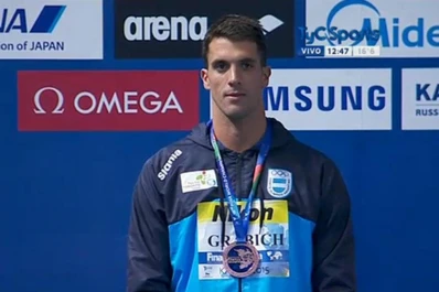 Marche un bronce histórico para Grabich en el Mundial de Natación