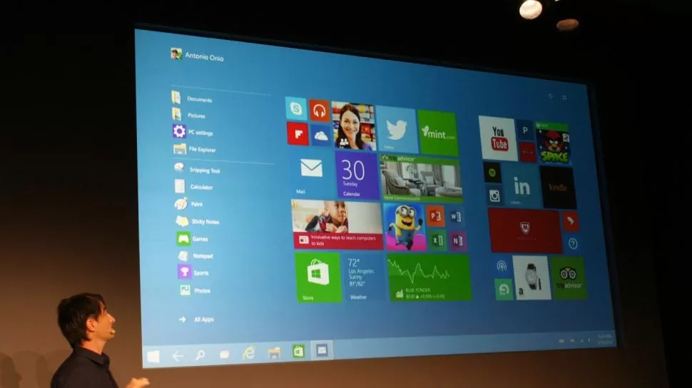 CAMBIO DE PLANES. Hace poco más de una semana, Microsoft presentó la versión 10 de Windows, un producto que será gratuito para los usuarios. reuters