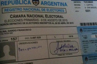 Los desaparecidos aún no figuran con esa condición en los padrones