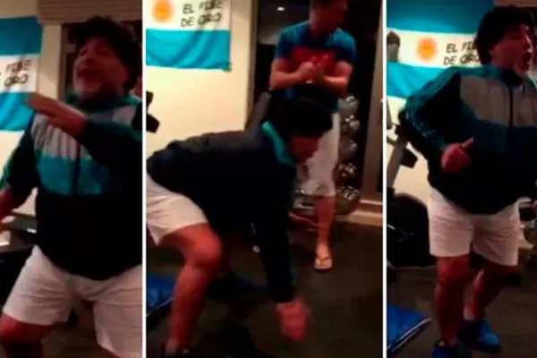 La cumbia y el baile de Maradona hacen furor