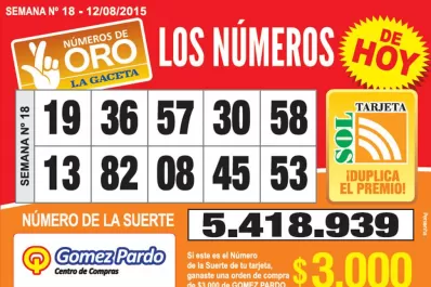 Los Números de Oro de LA GACETA