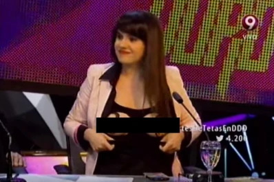 Una panelista de 'Duro De Domar' hizo un topless en vivo