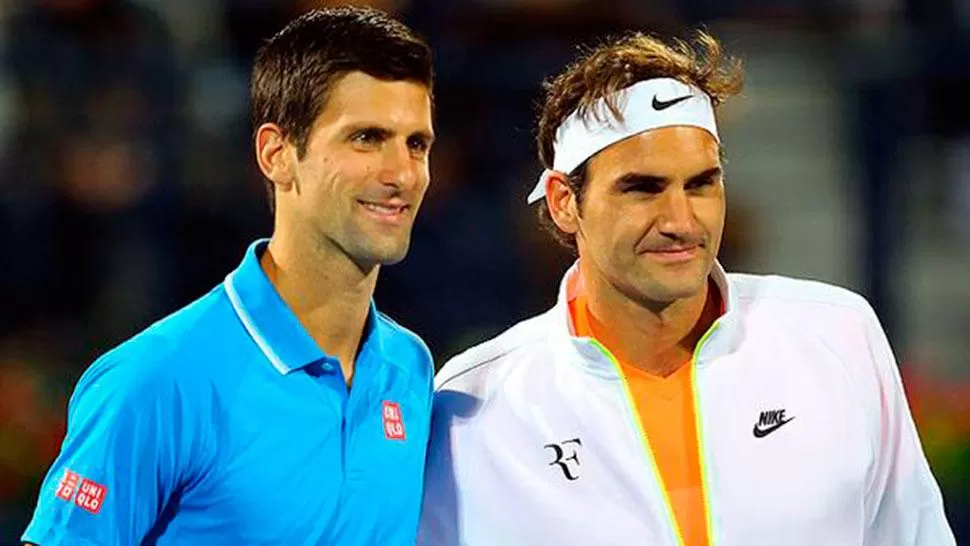 GRANDES. Nole y Roger se verán las caras y paralizan al mundo del tenis. (@goitiatenis)