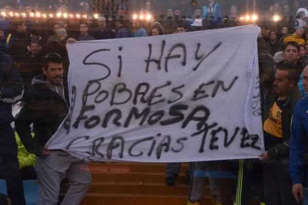 La gente bancó a Tevez ante los insultos de los funcionarios formoseños