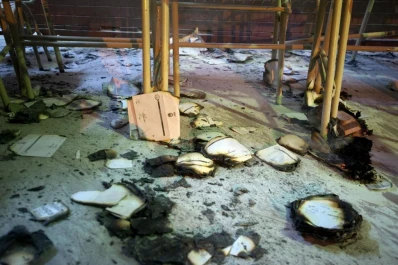 Los votos de San Pablo quedaron hechos cenizas en el patio de la escuela