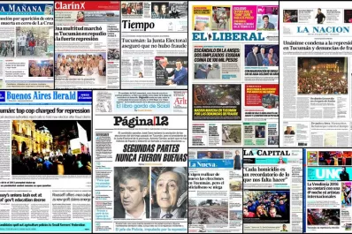 Por segundo día, Tucumán ocupa las portadas de los diarios del país