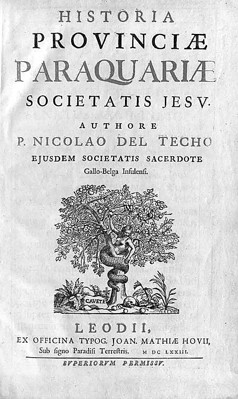 “HISTORIA PROVINCIAE PARAQUARIAE”. Portada del libro del jesuita Nicolás del Techo la gaceta / archivo