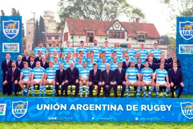 Mirá el backstage de la foto oficial de Los Pumas para el Mundial