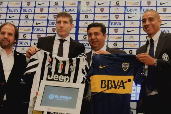 Todo listo para los partidos entre las leyendas de Boca y Juventus