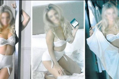 Una famosa modelo anunció su boda en ropa interior