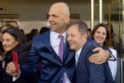 Nicolás Scarpino se casó con su novio, Sergio