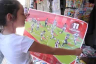 Los simpatizantes de San Martín quedaron felices con el póster