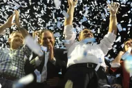 Una multitud de militantes del oficialismo se reunió para celebrar con Manzur y con Jaldo