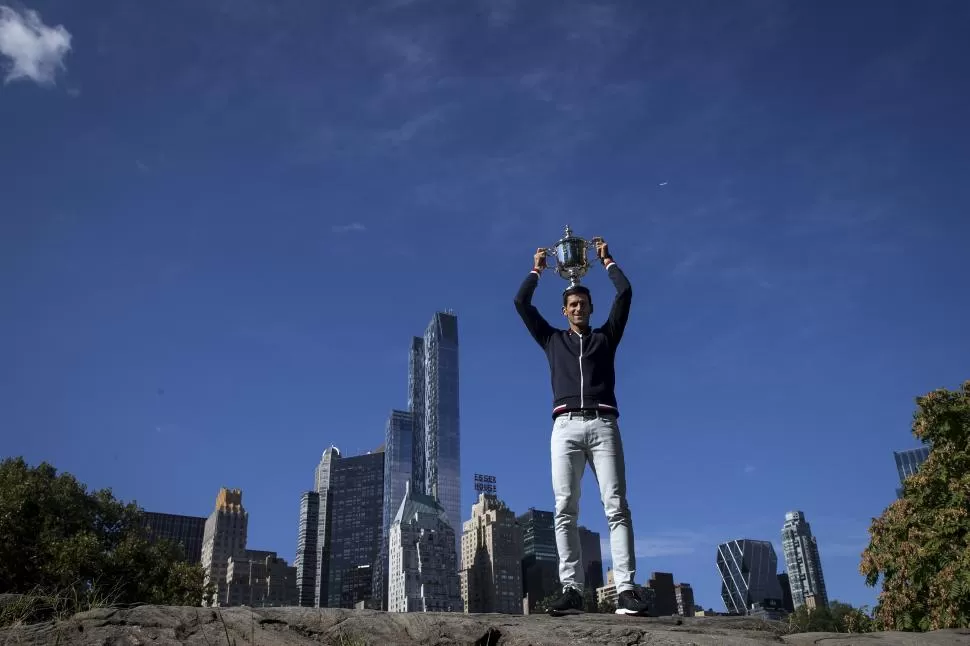 EN LO MÁS ALTO. “Me siento más completo como jugador”, dijo Djokovic. reuters
