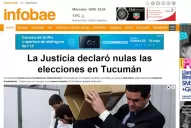 La anulación de los comicios en los diarios del país