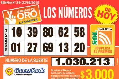 Los Números de Oro de LA GACETA