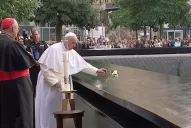 En la Zona Cero, el Papa Francisco recordó a las víctimas de los atentados del 11-S