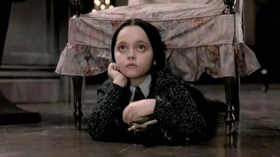 CRECIÓ LA NENA.  Christina Ricci, la actriz que interpretó a Merlina en la exitosa película Los Locos Addams.