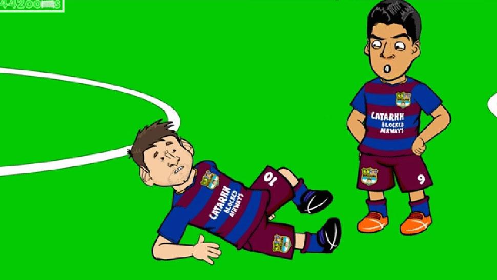 La lesión de Messi ya tiene su parodia animada