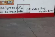 Por las pintadas, San Martín va a la Justicia