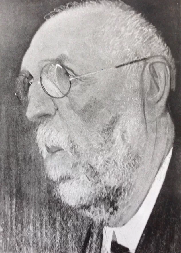 ADOLFO POSADA. El célebre profesor español, en una caricatura de Alonso, publicada en “Caras y Caretas” en 1921. LA GACETA / ARCHIVO.