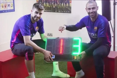 Mascherano y Piqué se divierten en un insólito verdadero-falso